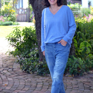 Relaxed Fit V-neck Jumper Cashmere Blend